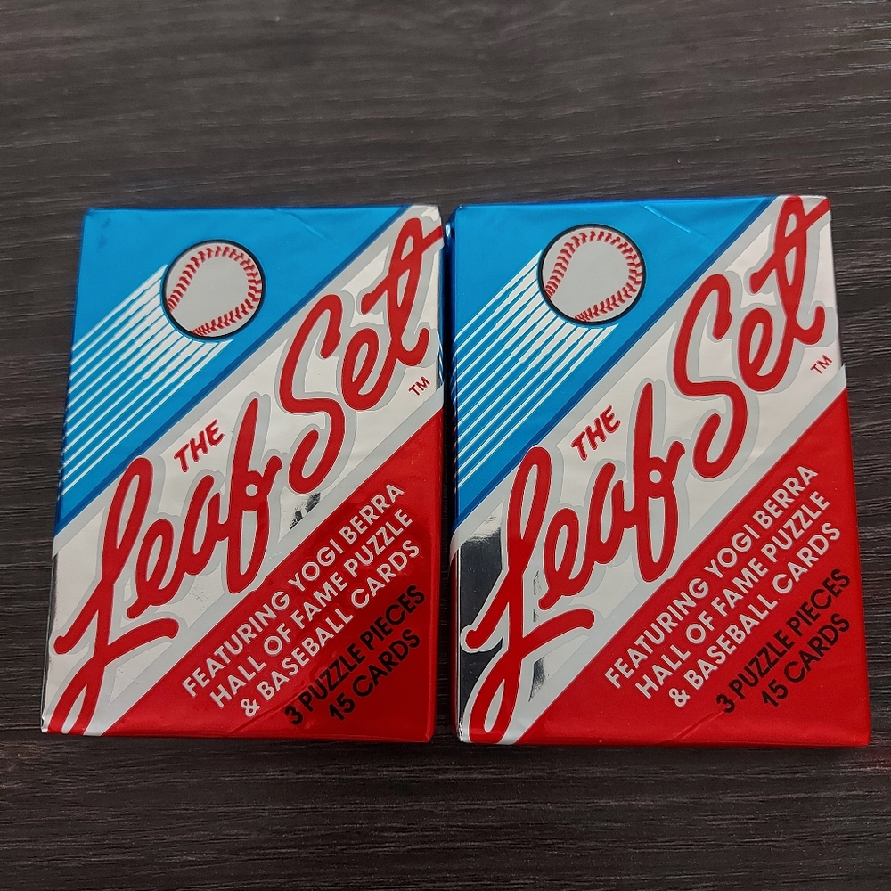 1990 Leaf Series 2 Baseball Cards - 2X Sealed Wax‎ Pack from Wax Box - 15 Cards!
